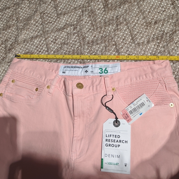 🌸 SOLD 🌸LRG men's pink Moto jeans, 36 waist - Picture 6 of 7